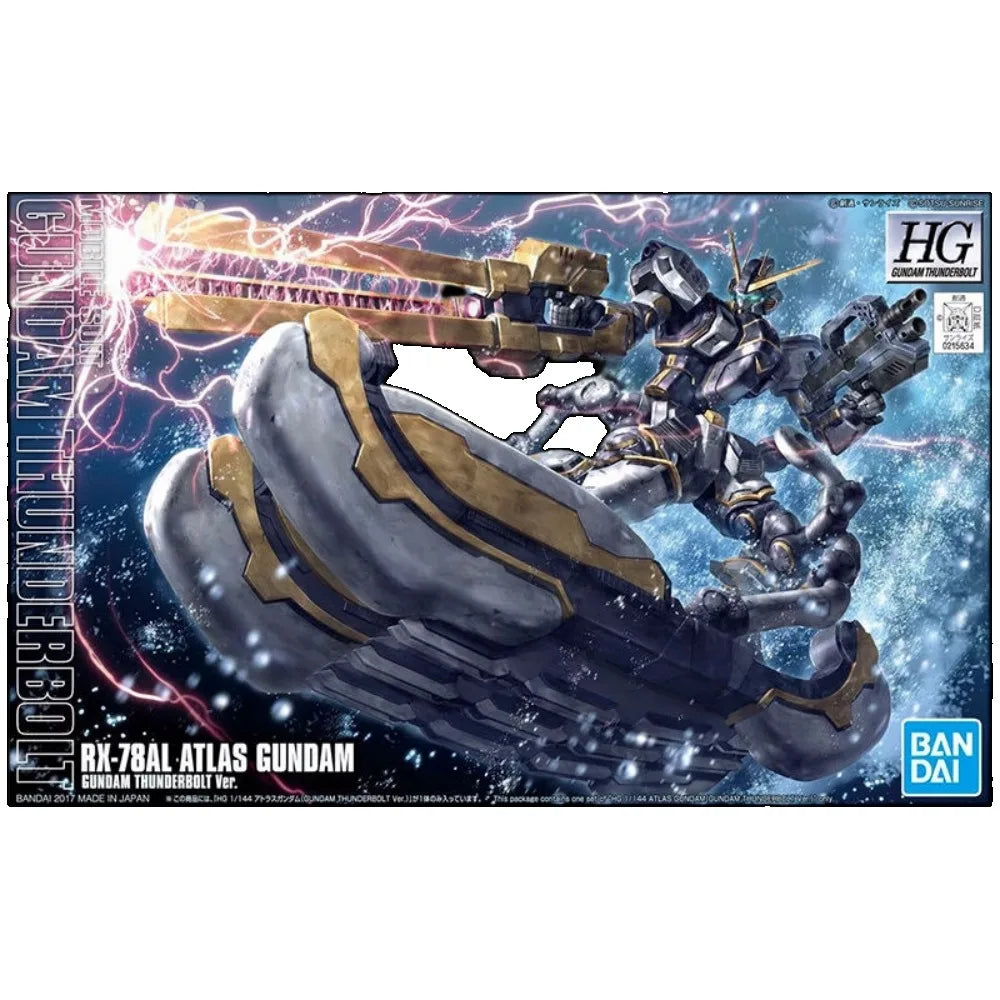 Bandai HG 1/144 ATLAS GUNDAM Action Figure Rx-78AL Atlas Gundam Mobile Suit Model Kit Assembly Toy Gift Bandai HG 1/144 ATLAS GUNDAM Action Figure Rx-78AL Atlas Gundam Mobile Suit Model Kit Assembly Toy Gift